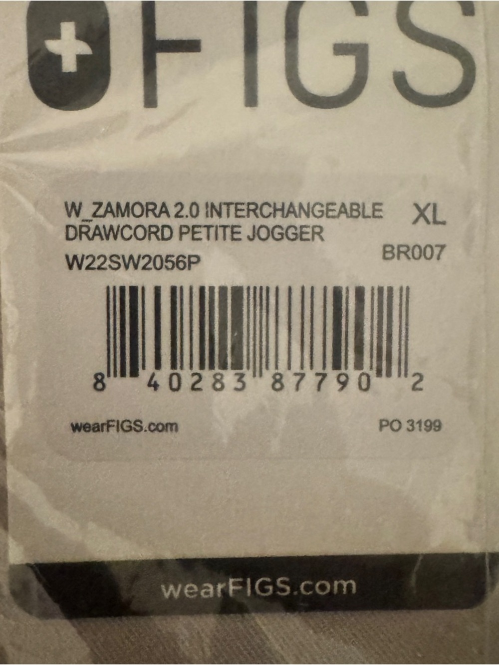 NWT FIGS Scrub Set Bone Rafaela Top & Zamora Interchangeable Drawcord Pants XL - Picture 9 of 10